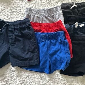 8 pack Cat & Jack Kids Shorts Set - Black, Gray, Red, Blue